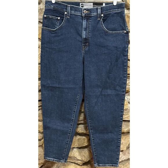 Levi's Women's SilverTab Mom Jeans Size 32x 27 High Rise Blue Stretch Denim - Picture 1 of 12